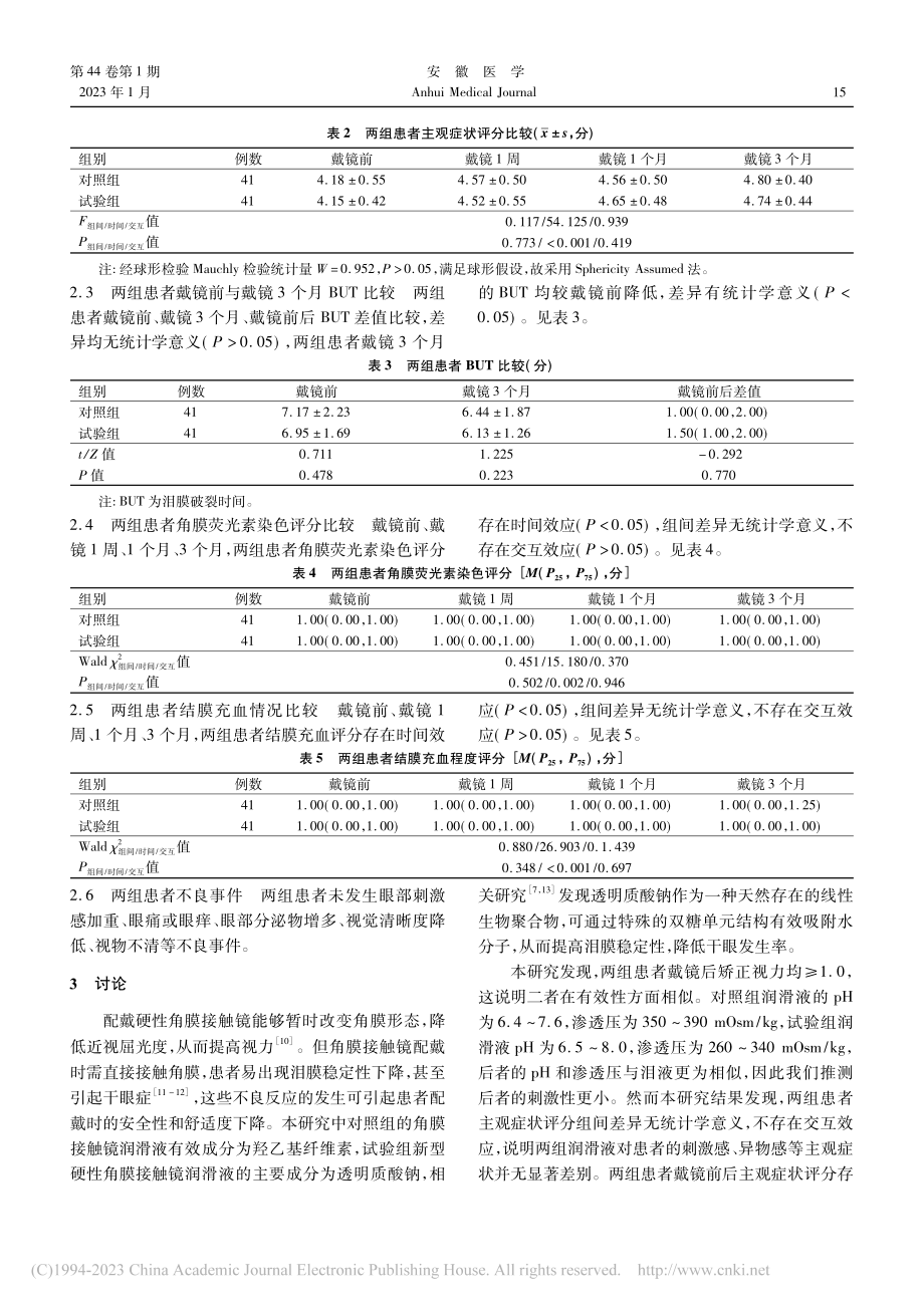 新型硬性角膜接触镜润滑液安全性和有效性评价_侯晶晶.pdf_第3页