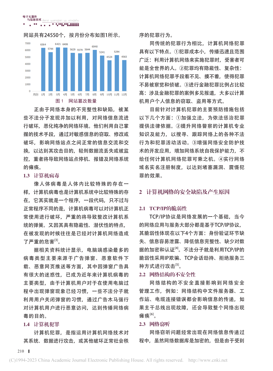 网络安全问题的研究和对策_杜嘉源.pdf_第2页