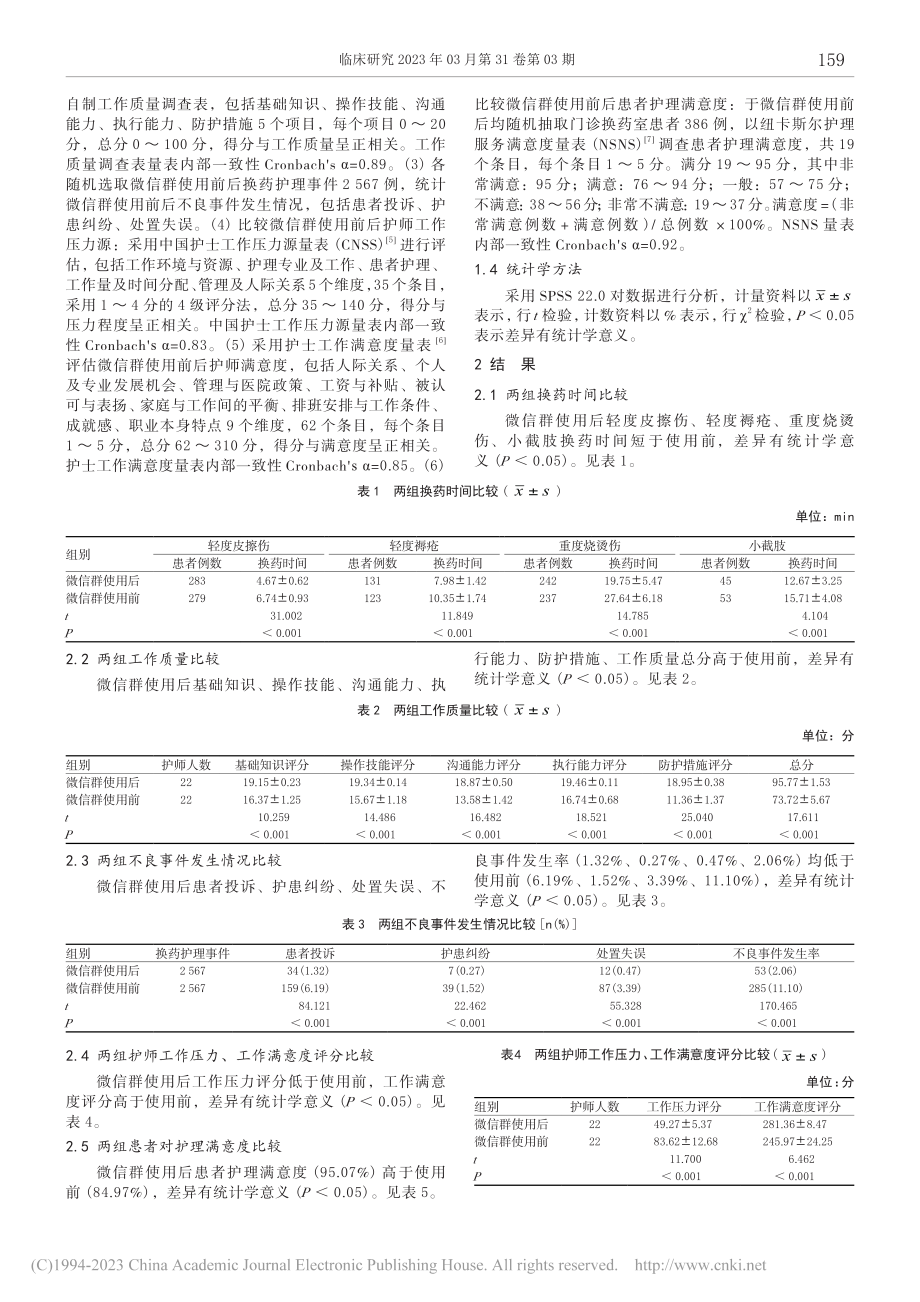 微信护理群建立对提高门诊换...工作效率及护理满意度的影响_刘素霞.pdf_第3页