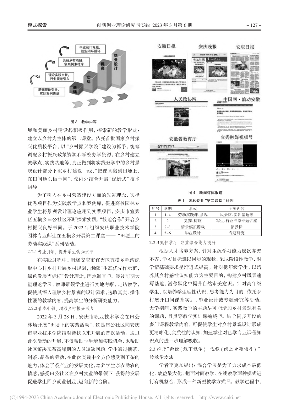 乡村振兴背景下高职院校教学...——以园林规划设计课程为例_彭丽丽.pdf_第3页