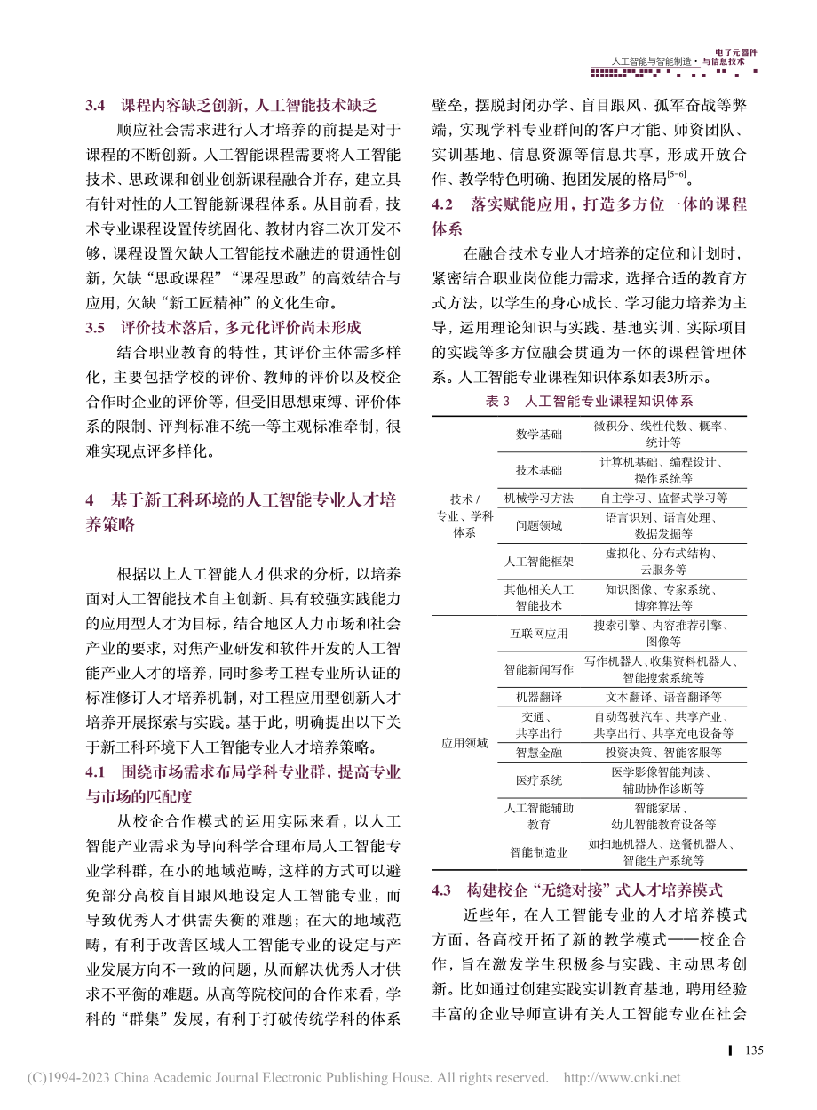 新工科环境下人工智能专业人才培养策略研究_施盛威.pdf_第3页