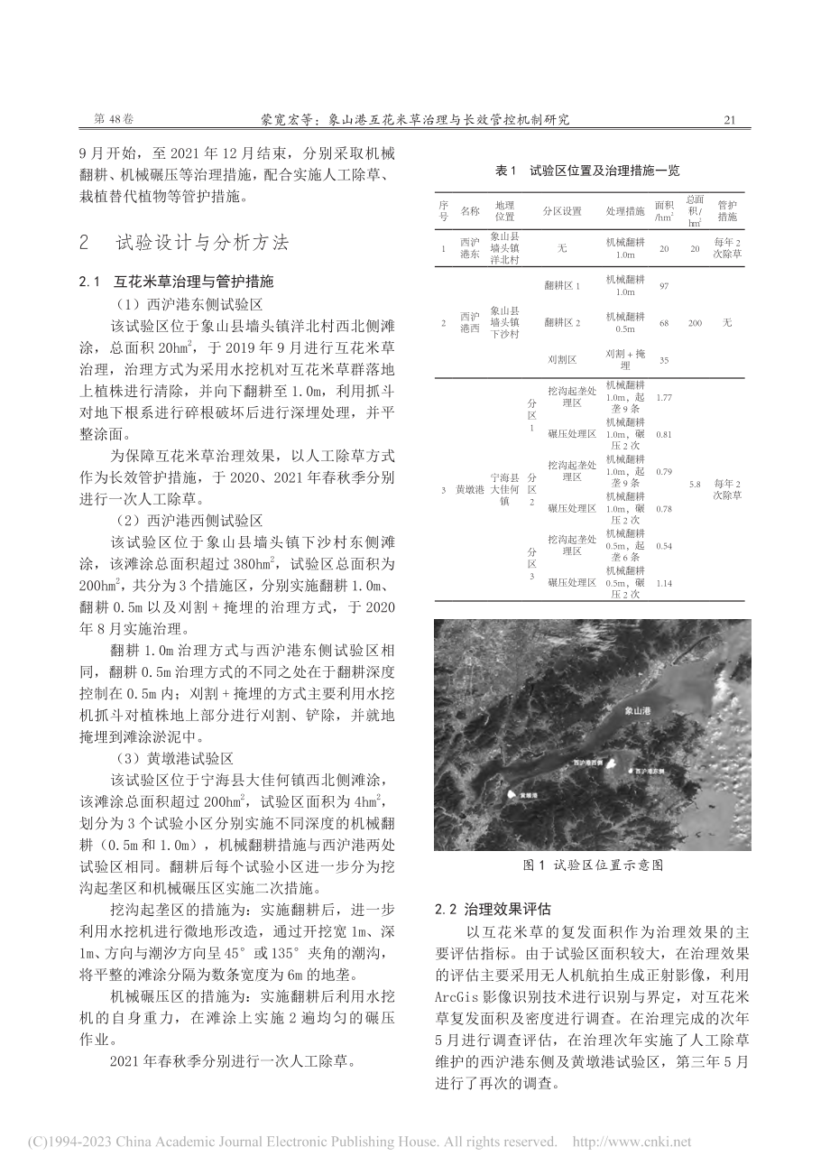 象山港互花米草治理与长效管控机制研究_蒙宽宏.pdf_第2页