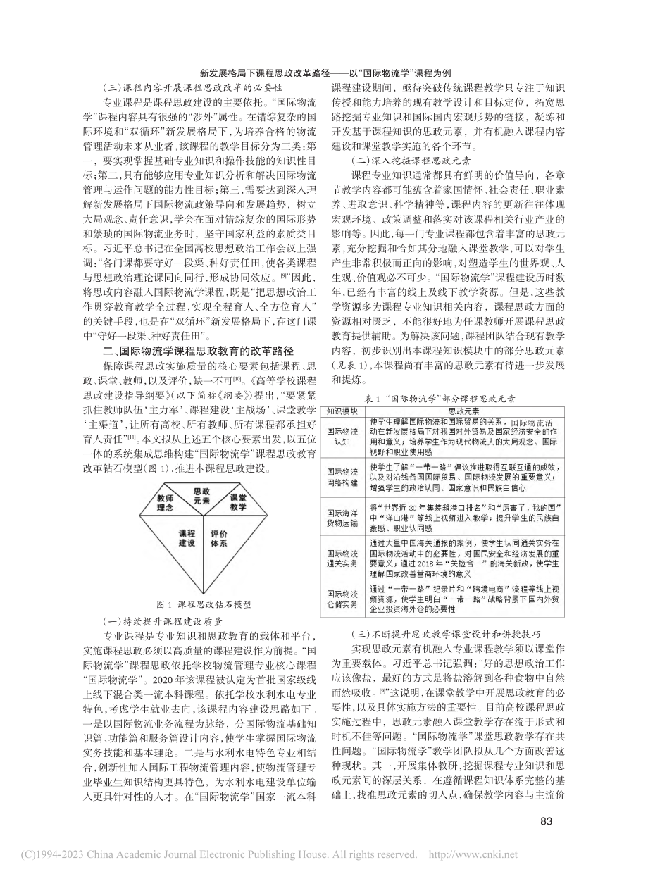 新发展格局下课程思政改革路...—以“国际物流学”课程为例_张如云.pdf_第2页