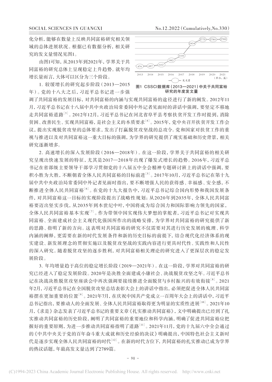 新时代共同富裕研究的现状与...—2021）的文献计量分析_张玮怡.pdf_第2页