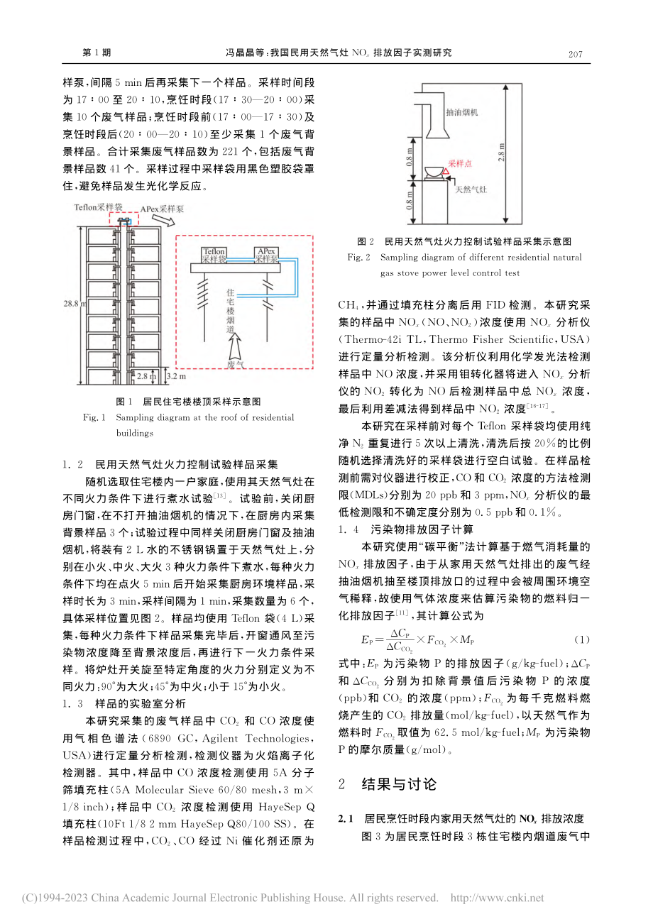 我国民用天然气灶NO_x排放因子实测研究_冯晶晶.pdf_第3页