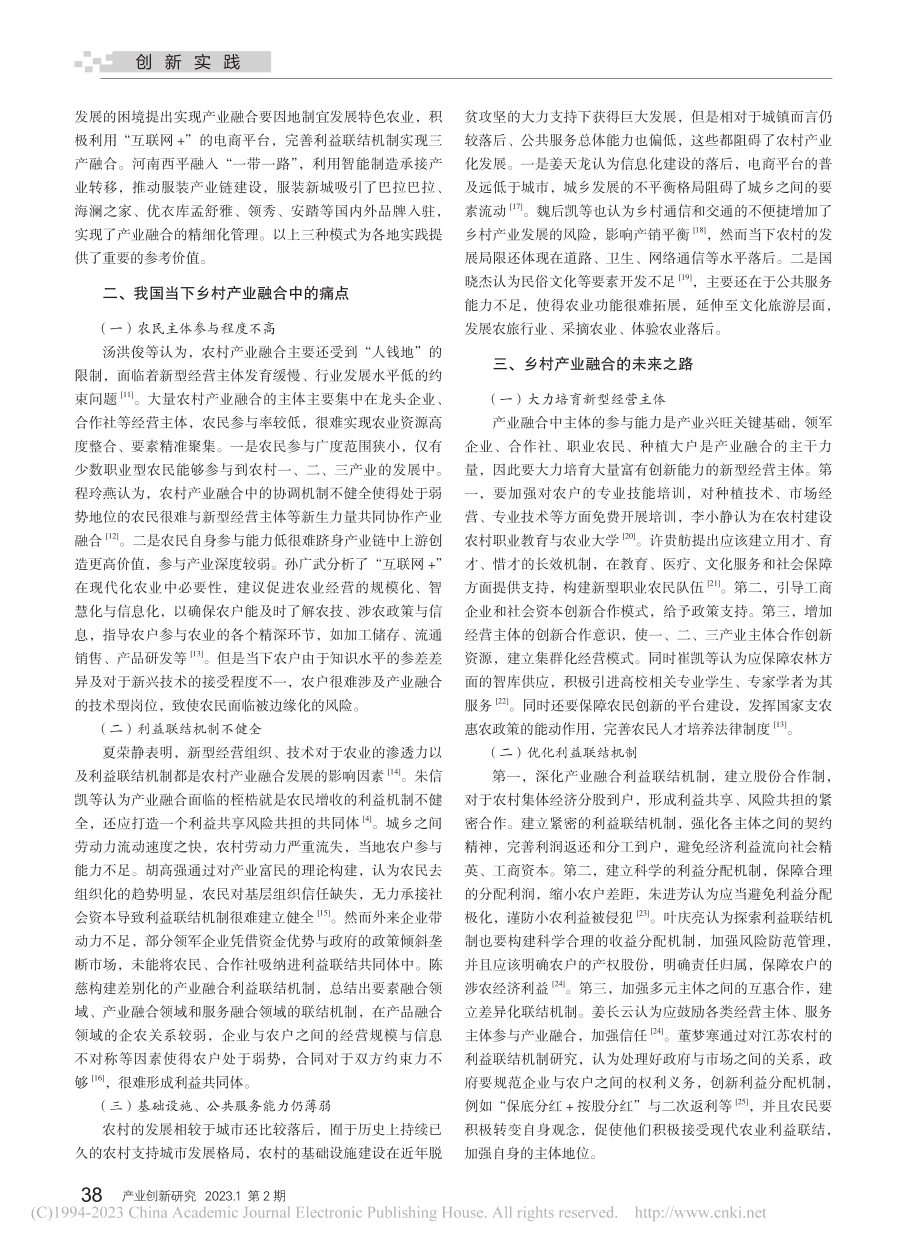 我国乡村产业融合的经验、痛点及路径研究_邱嫒雯.pdf_第2页