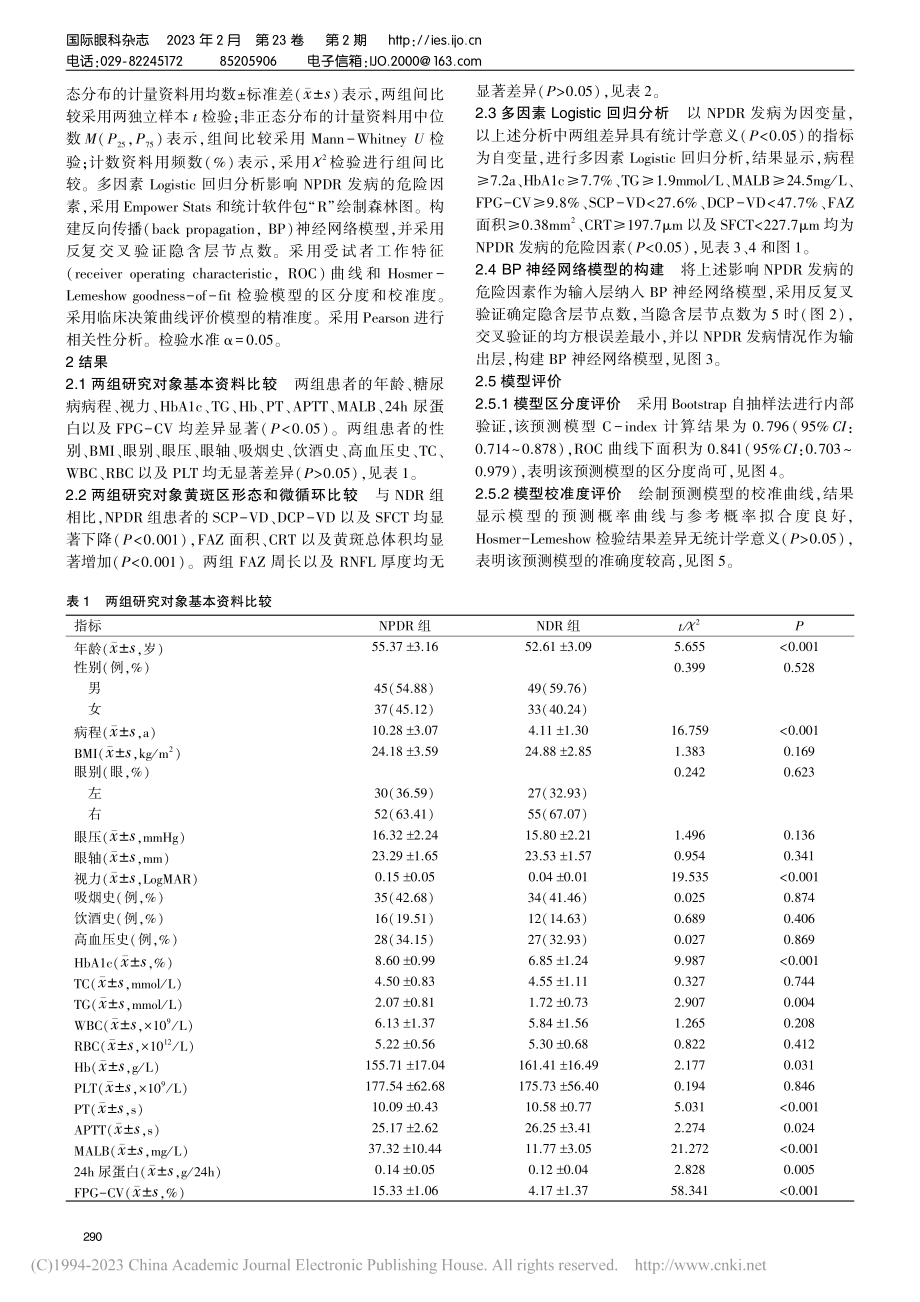 血糖变异系数与非增殖型糖尿...者黄斑区形态和微循环的关系_付淑颖.pdf_第3页