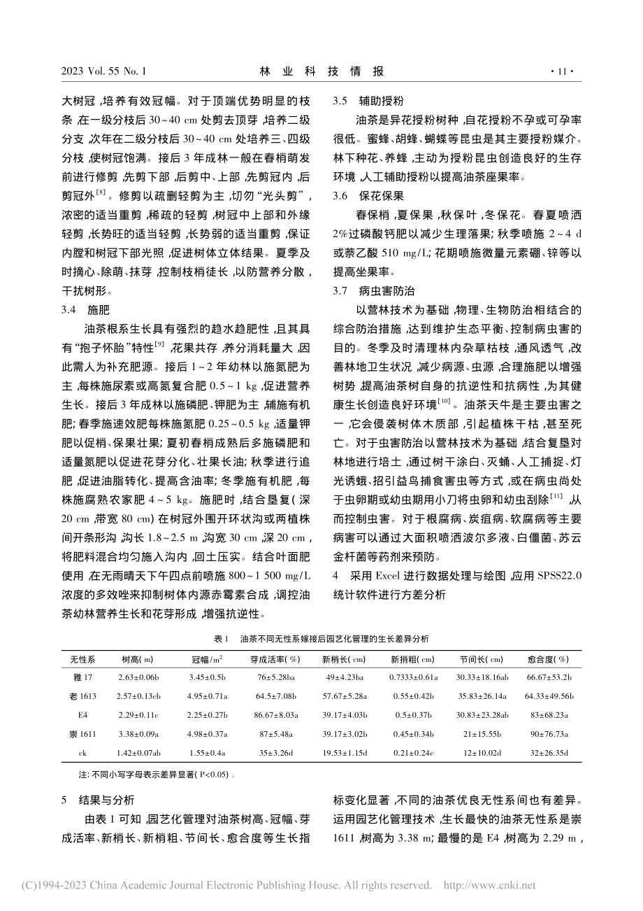 油茶嫁接换冠后园艺化管理技术探讨_陈代云.pdf_第3页