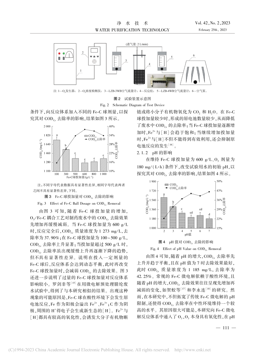 制药废水的响应面法优化O_..._Fe-C微电解预处理工艺_段越.pdf_第3页