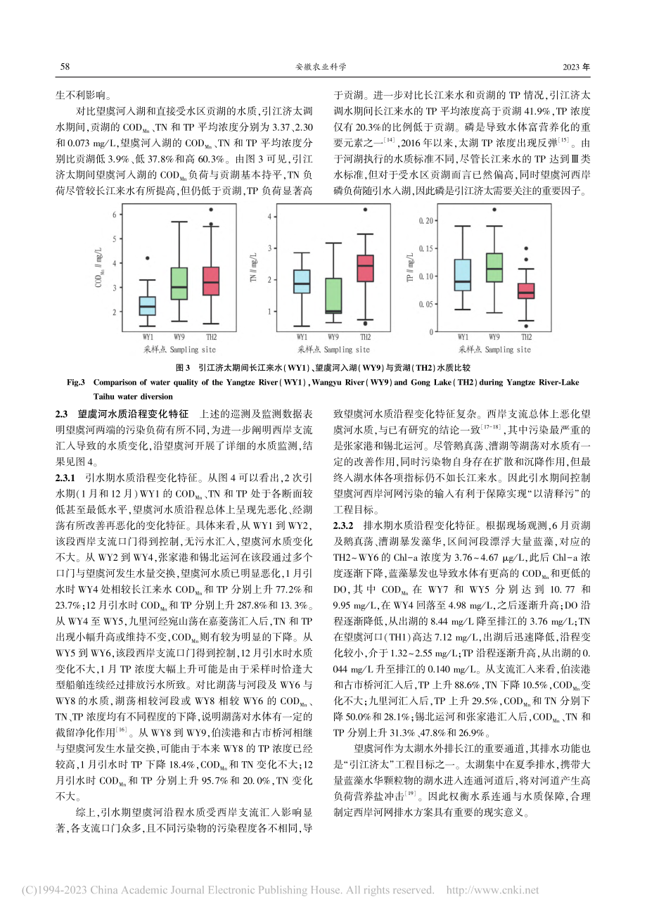 引江济太通道望虞河的水质变化特征及磷通量计算_陈年浩.pdf_第3页