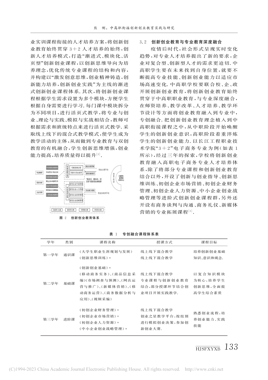 中高职衔接创新创业教育实践...业技术学院移动商务专业为例_熊俐.pdf_第3页