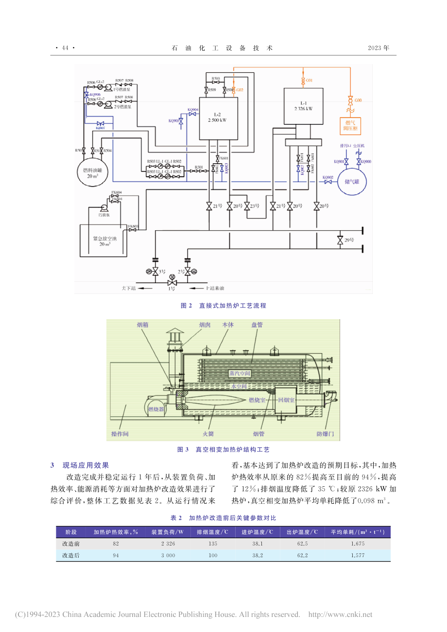 油气集输管道加热炉的改造和低碳化运行_聂肖虎.pdf_第3页