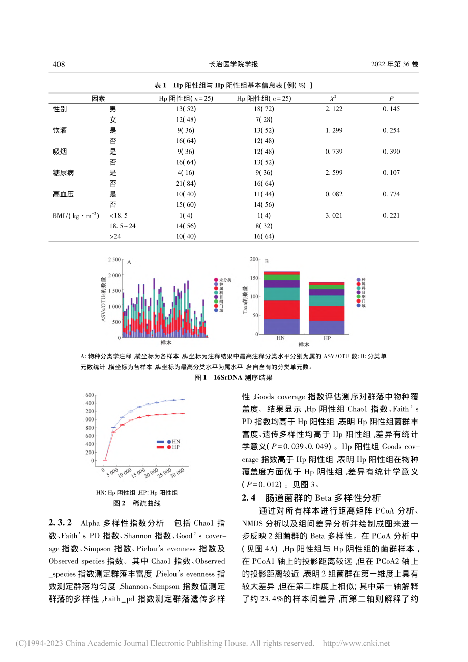 幽门螺杆菌感染对健康人群肠道菌群的影响研究_杨丹丹.pdf_第3页