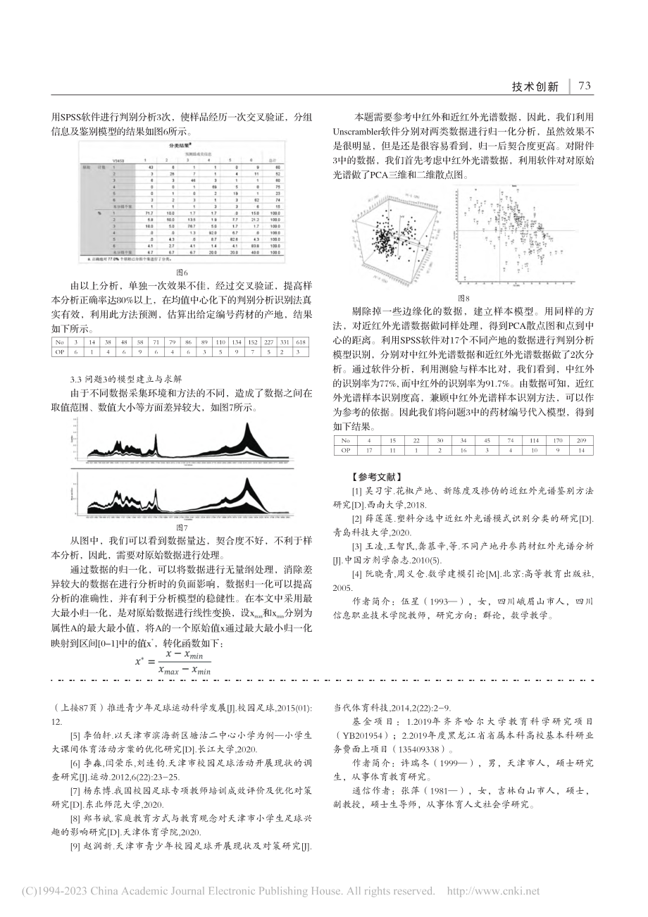 中药材的鉴别模型——以20...大学生数学建模竞赛E题为例_伍星.pdf_第3页