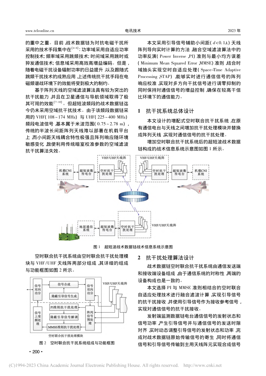 战术数据链空时联合抗干扰技术_康荣雷.pdf_第2页