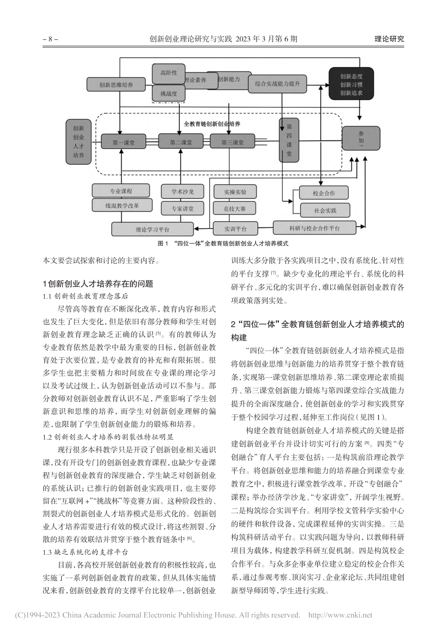 全教育链创新创业人才培养模...思考——以经济学类专业为例_白丽.pdf_第2页