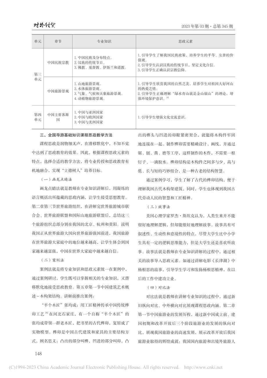 全国导游基础知识课程思政建设的探索和实践_于桂林.pdf_第3页