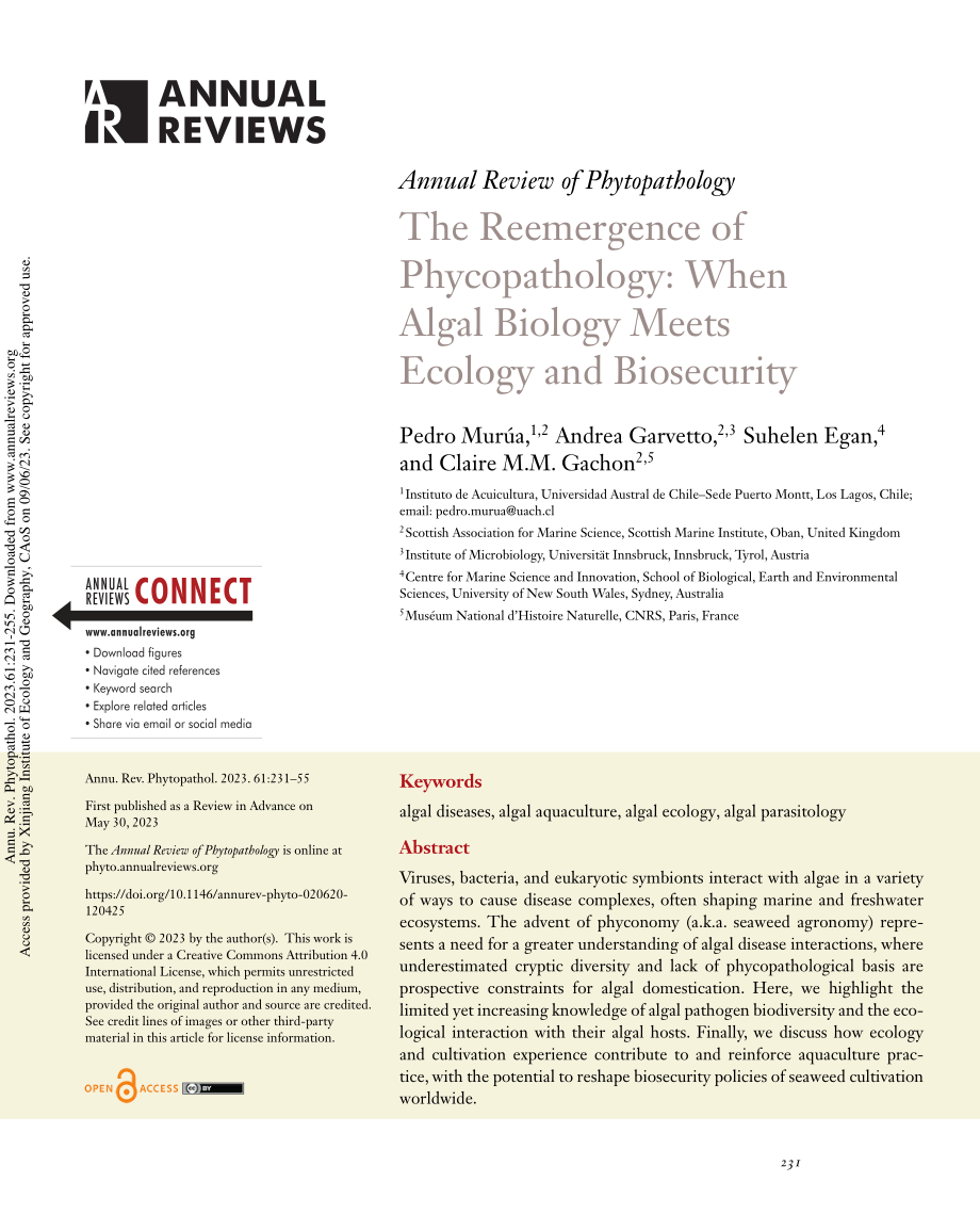 The Reemergence of Phycopathology_ When Algal Biology Meets Ecology.pdf_第1页