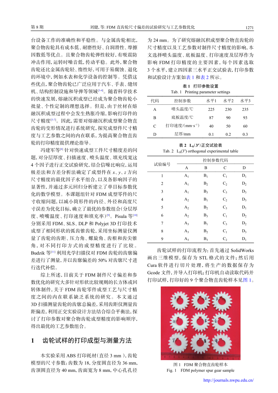 FDM直齿轮尺寸偏差的试验研究与工艺参数优化.pdf_第2页