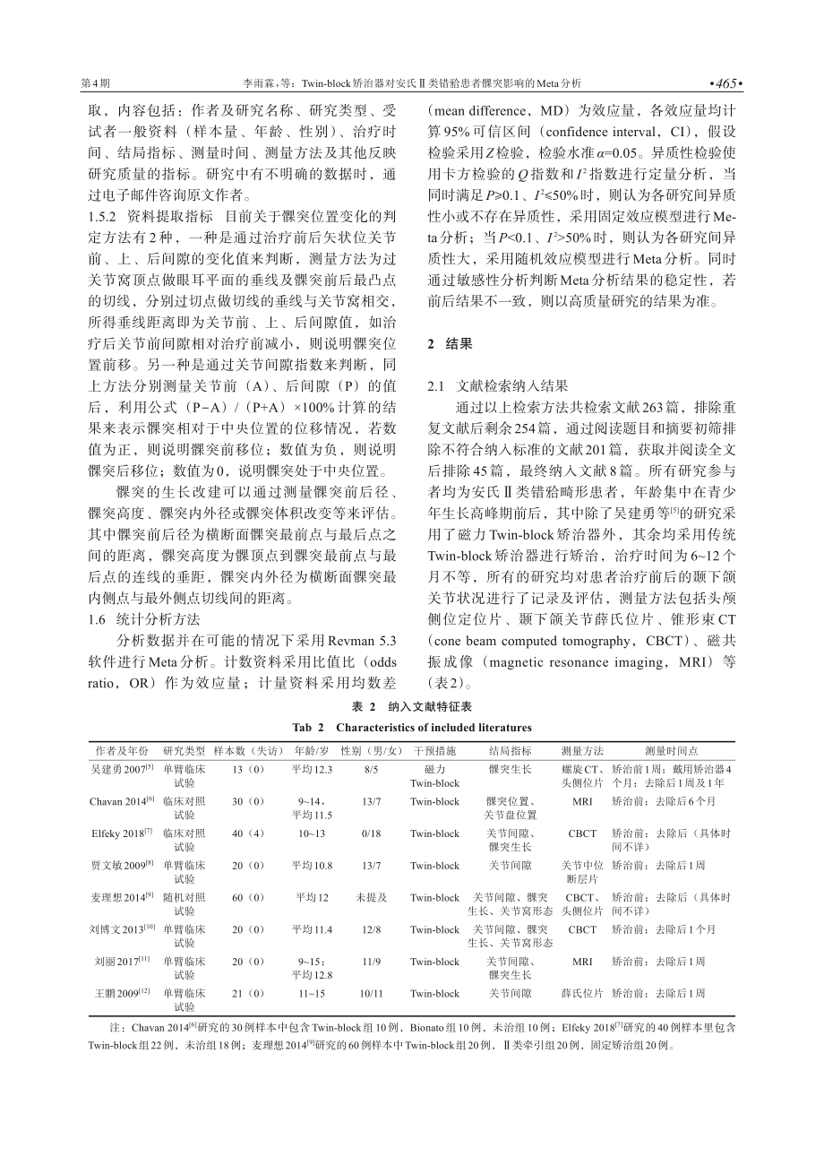 Twin-block矫治器对安氏Ⅱ类错%5B牙合%5D患者髁突影响的Meta分析.pdf_第3页