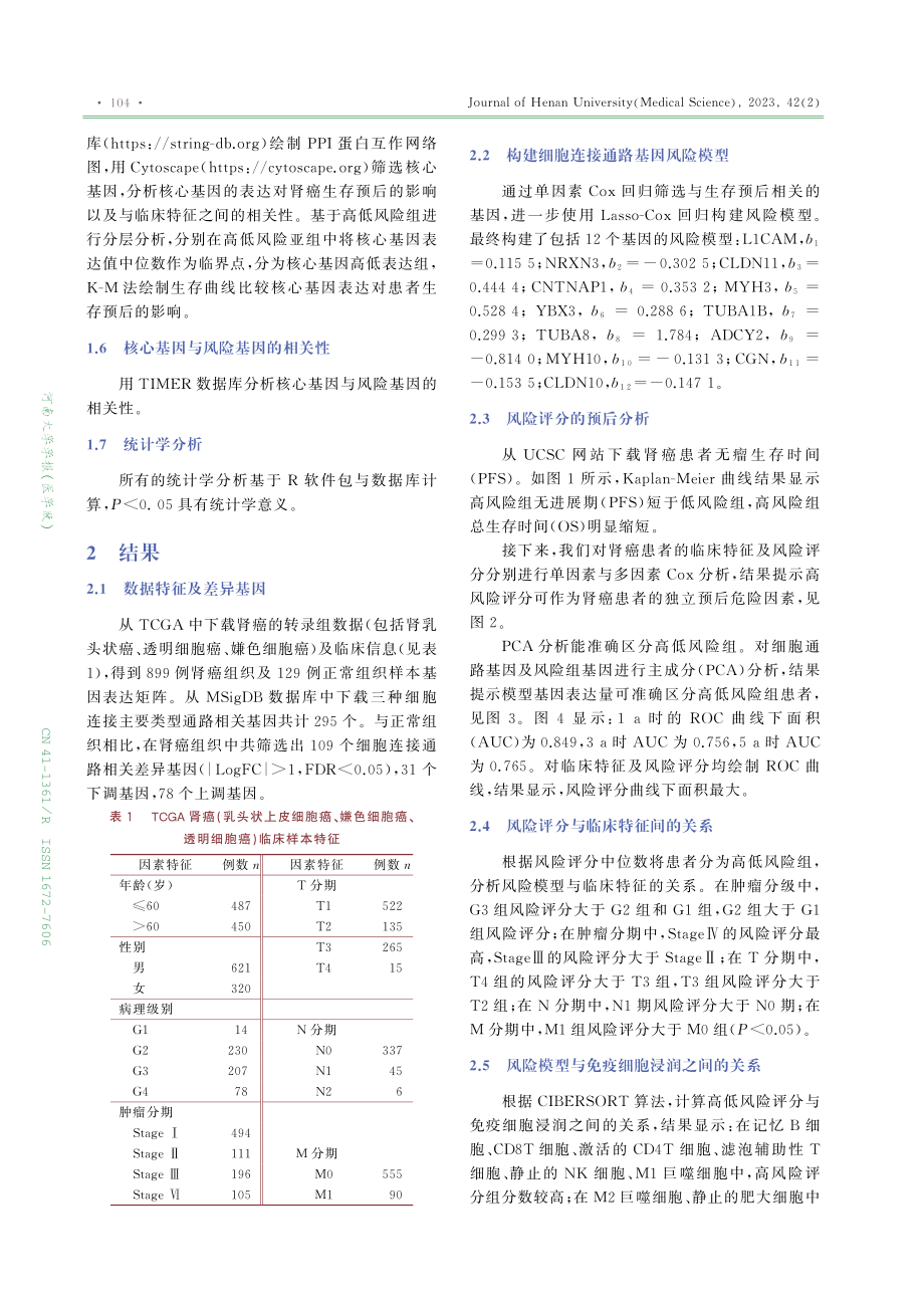 IL6对细胞连接相关基因介导的肾癌患者生存影响.pdf_第3页