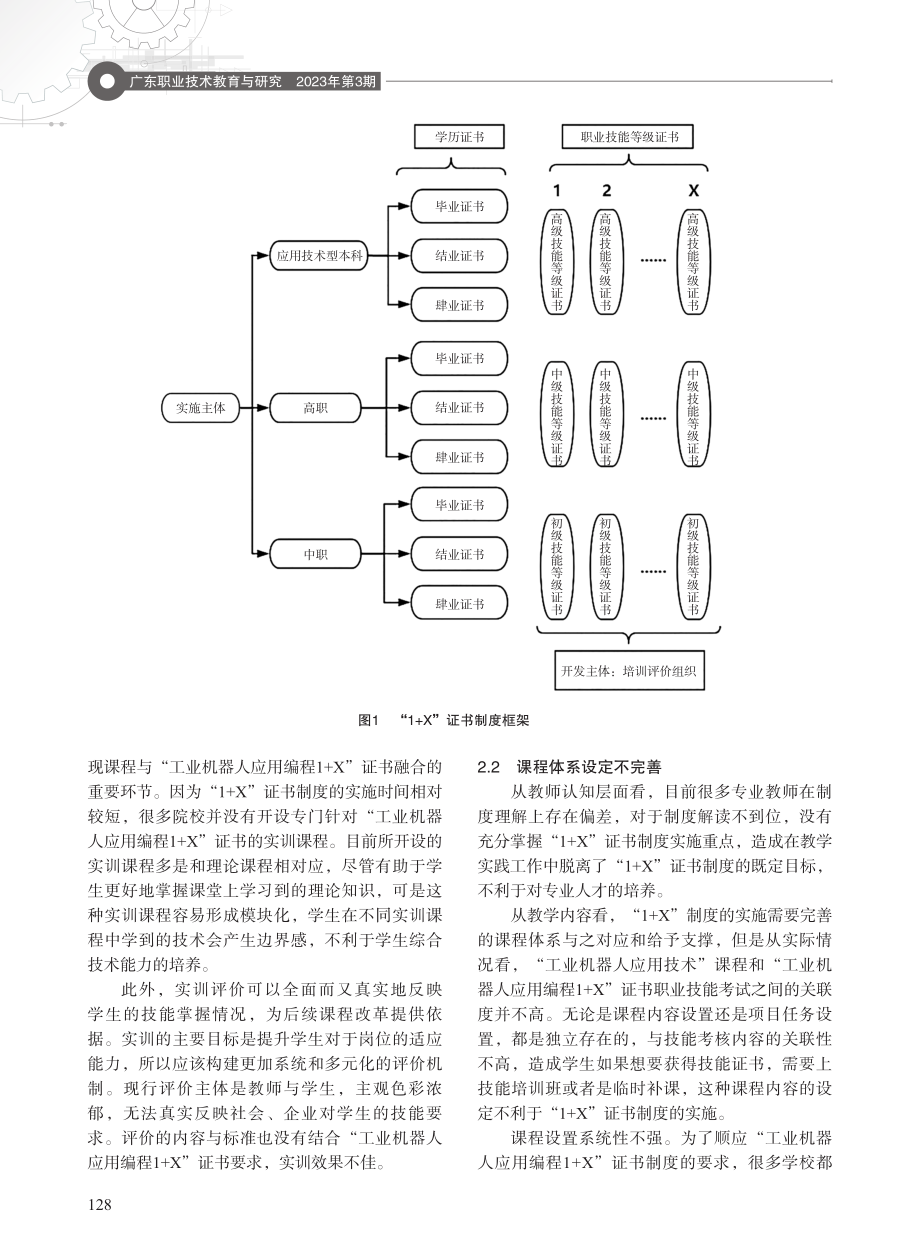 “1+X”证书制度下“工业机器人应用技术”课程改革与实践.pdf_第2页