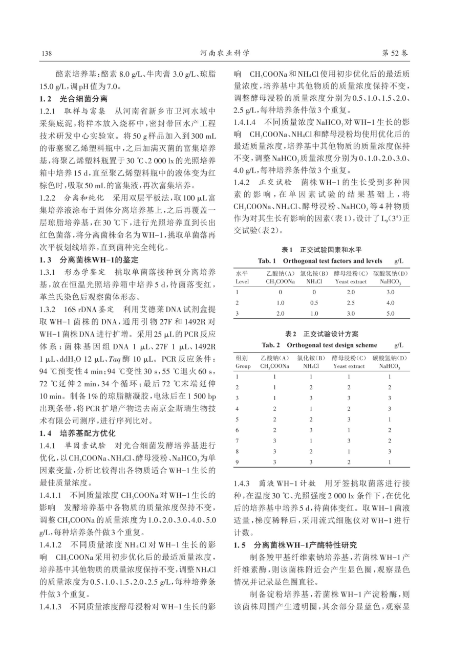 1株光合细菌的分离鉴定、培养基优化及脱氮特性研究.pdf_第3页