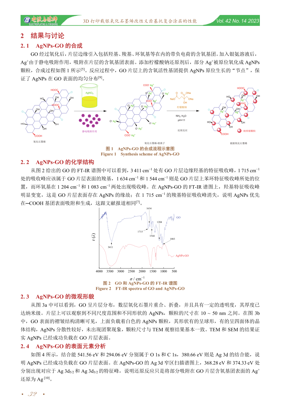 3D打印载银氧化石墨烯改性义齿基托复合涂层的性能.pdf_第3页