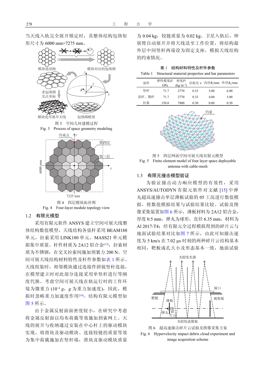 大口径网面空间可展开天线结构撞击动力响应研究.pdf_第3页