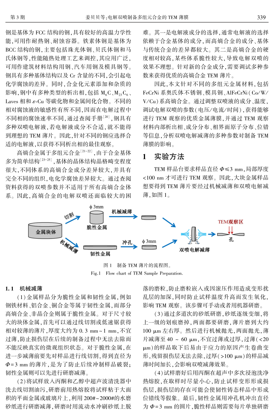 电解双喷制备多组元合金的TEM薄膜.pdf_第2页