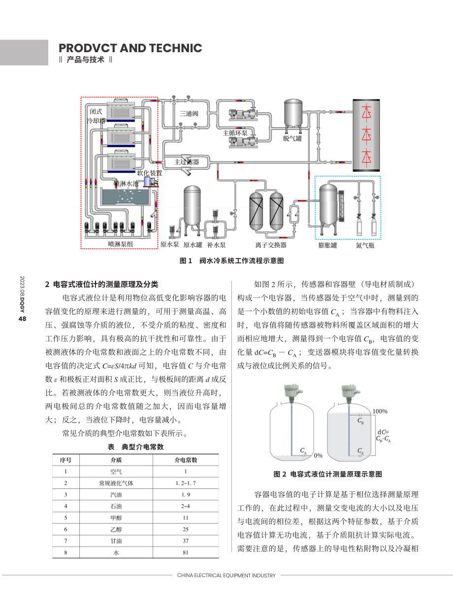 电容式液位计在换流阀水冷系统中的应用研究.pdf_第2页