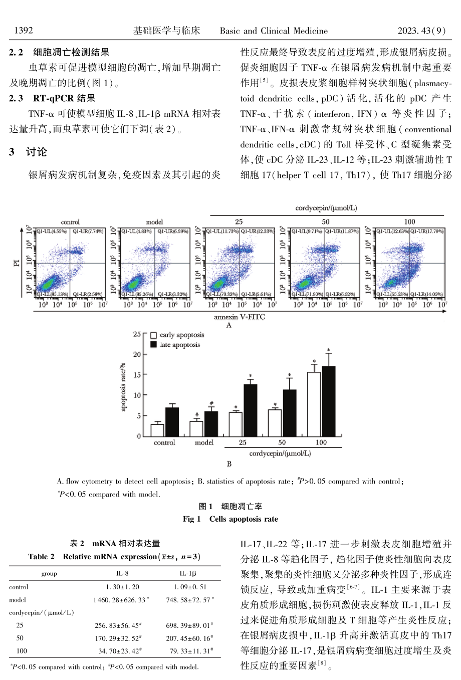 虫草素抑制TNF⁃α诱导的人角质形成细胞系HaCaT增殖.pdf_第3页