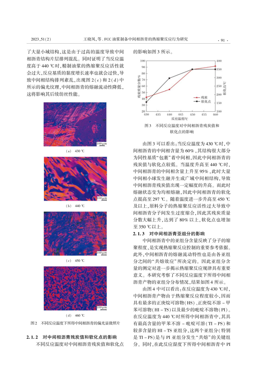 FCC油浆制备中间相沥青的热缩聚反应行为研究.pdf_第3页