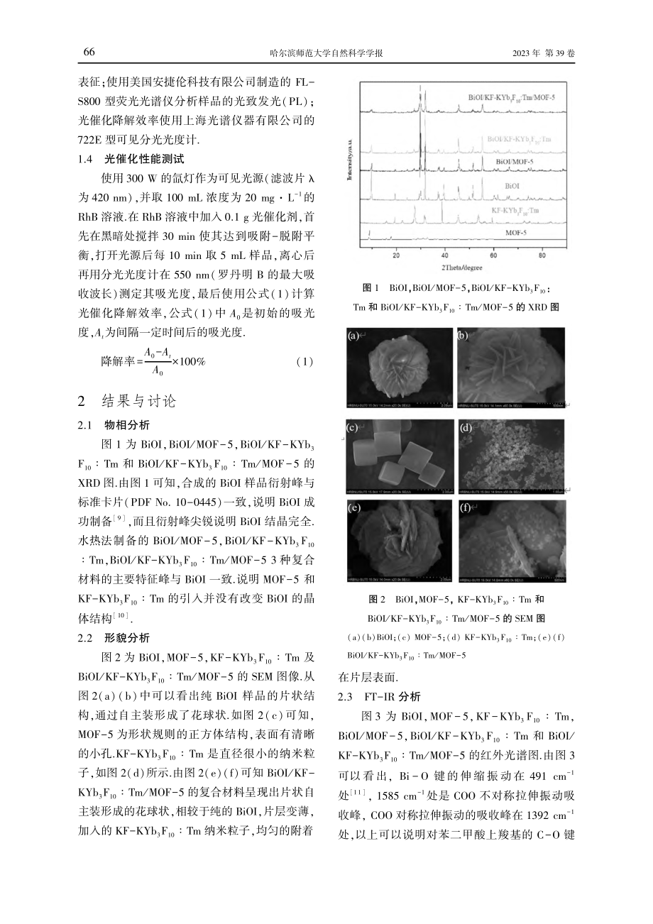 BiOI_KF-KYb_%283%29F_%2810%29：Tm_MOF-5复合材料的制备及光催化性能研究.pdf_第3页