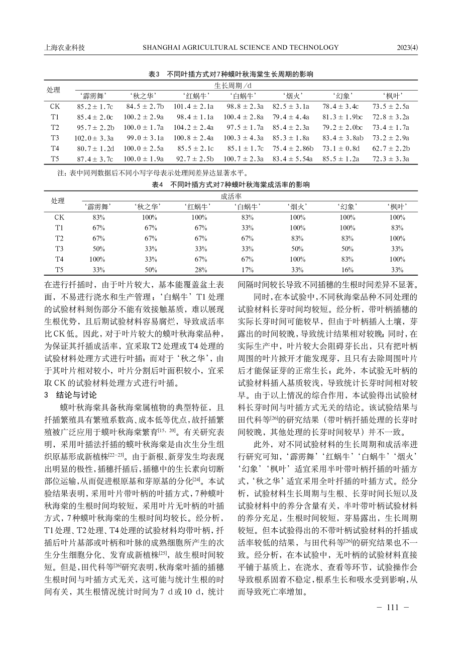 不同叶插方式对7种蟆叶秋海棠生长的影响.pdf_第3页