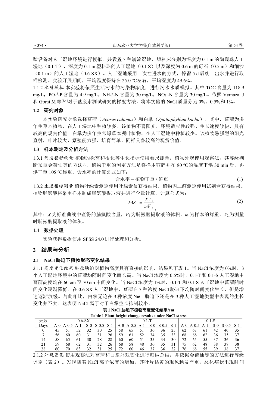 NaCl胁迫下湿地植物的形态变化及其对生理应激的影响.pdf_第2页