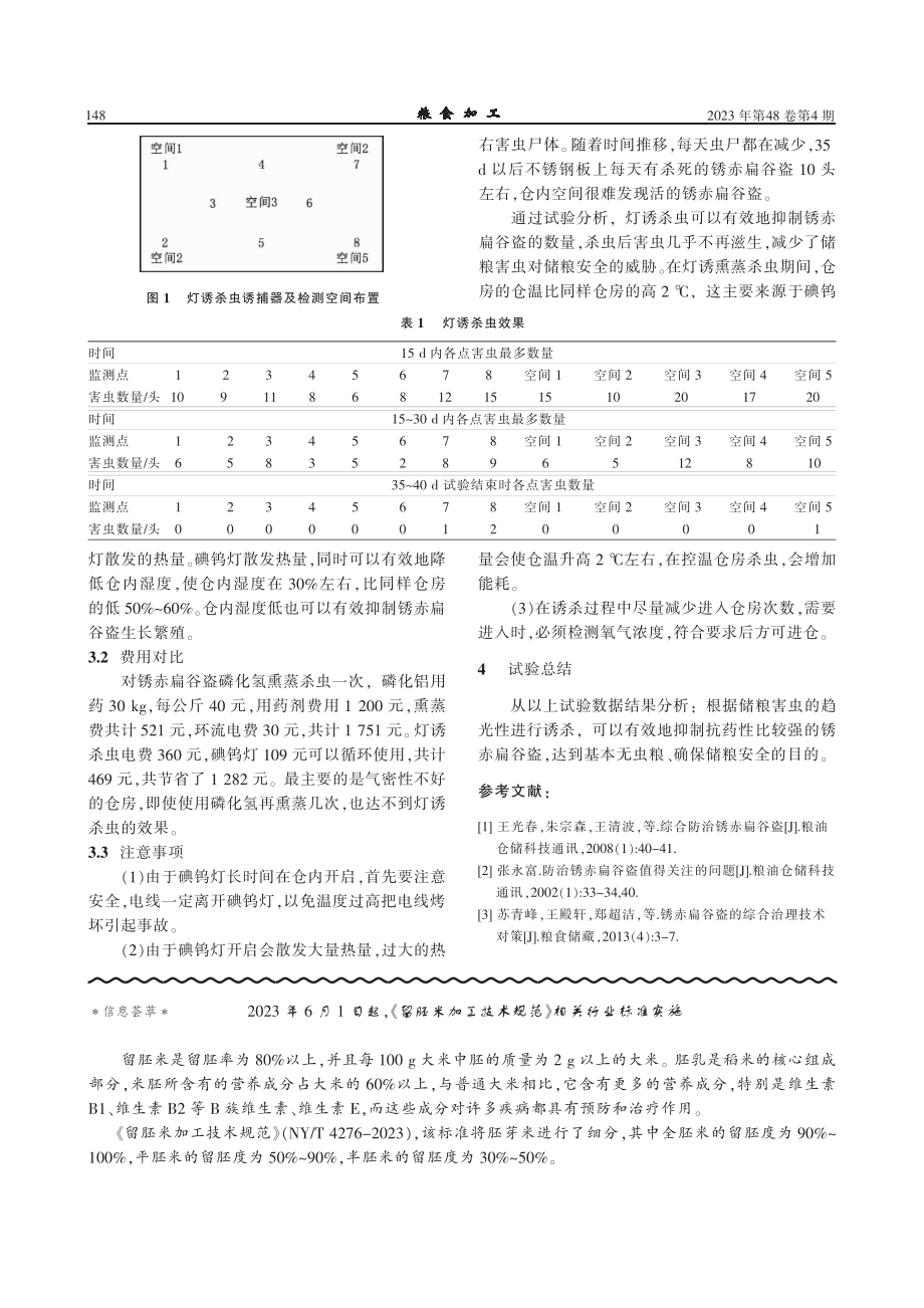 2023年6月1日起%2C《留胚米加工技术规范》相关行业标准实施.pdf_第1页