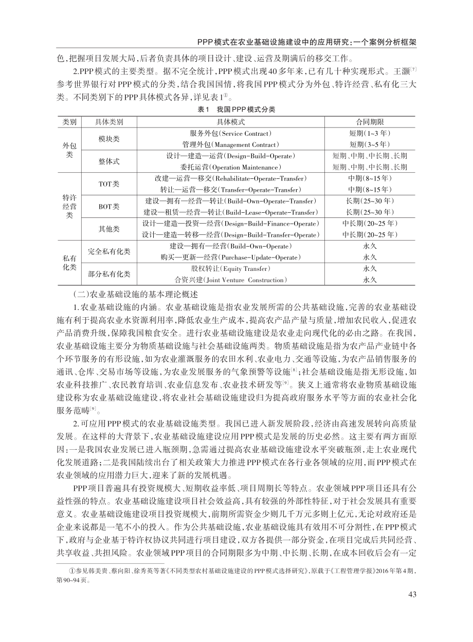 PPP模式在农业基础设施建设中的应用研究：一个案例分析框架.pdf_第3页