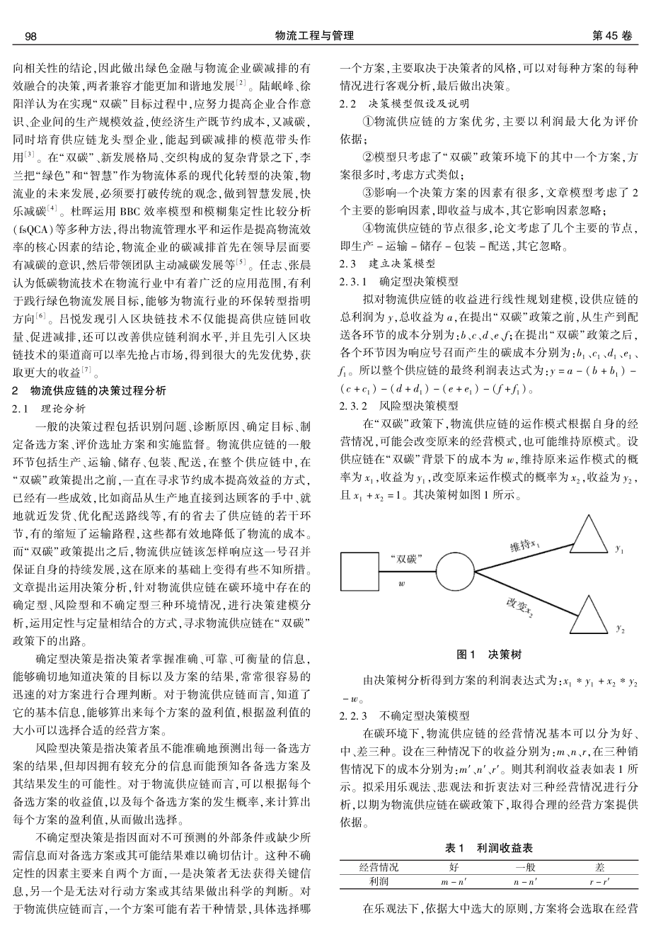 “双碳”背景下物流供应链的应对决策研究.pdf_第2页