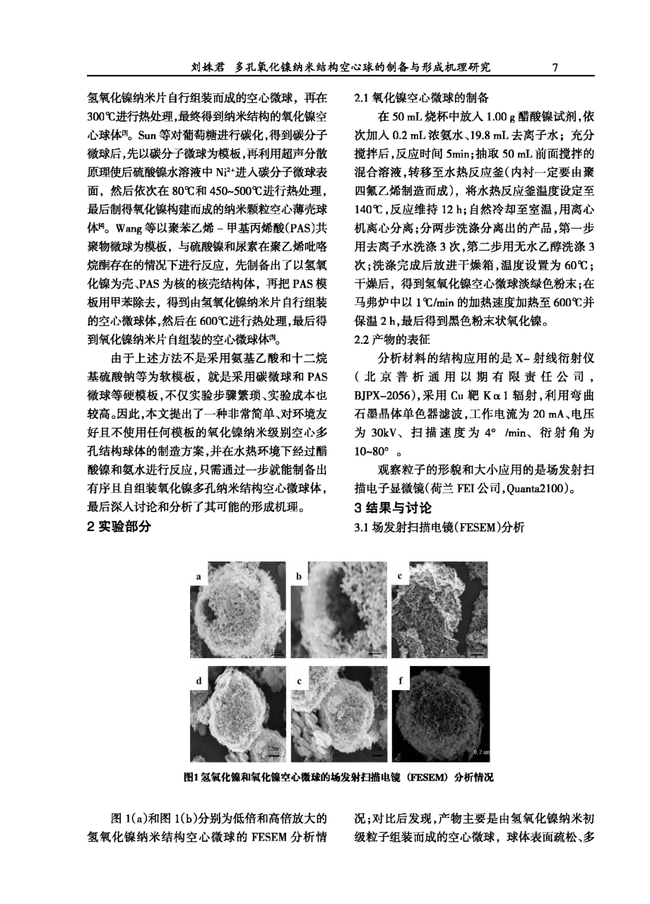 《多孔氧化棵纳米结构空心球的制备与形成机理研究》插图.pdf_第2页