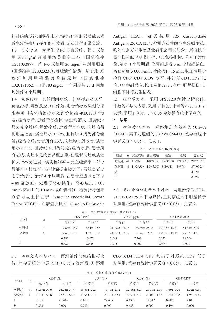 奥希替尼联合PC方案化疗治疗晚期非小细胞肺癌的临床观察.pdf_第2页