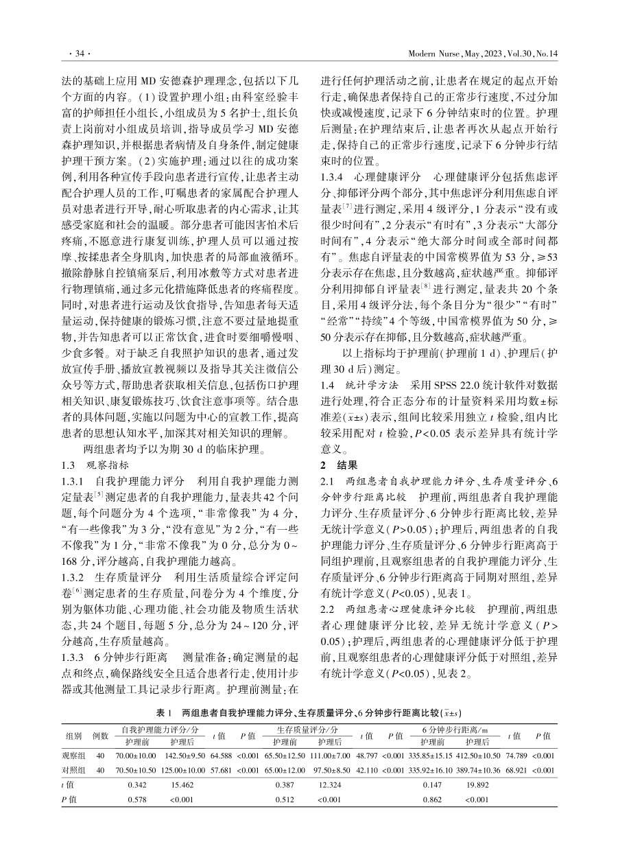 MD安德森护理理念在肺癌患者中的应用效果.pdf_第2页