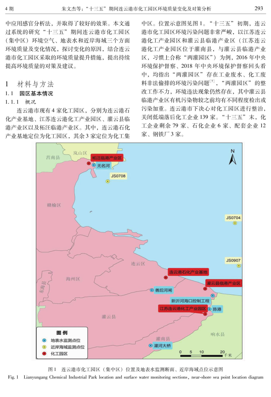 “十三五”期间连云港市化工园区环境质量变化及对策分析.pdf_第2页