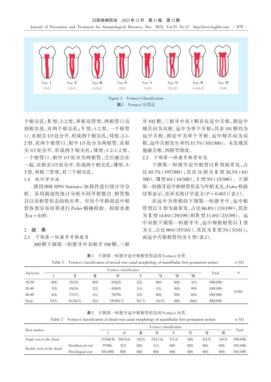 藏族人群下颌第一恒磨牙牙根及根管形态的CBCT研究.pdf_第3页