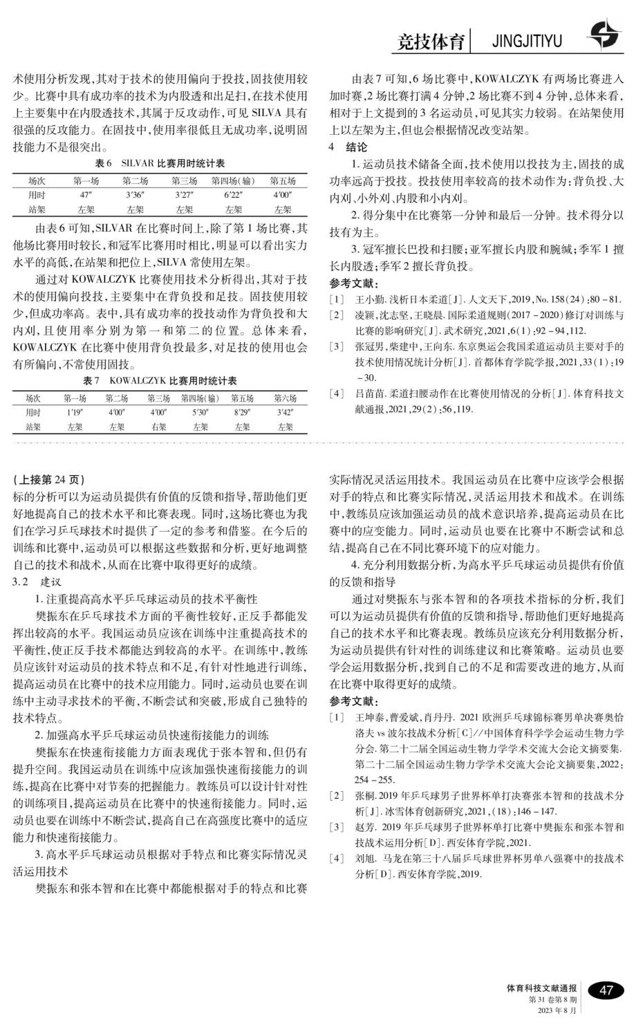 2019年柔道世锦赛女子-57kg级前三名运动员技术使用分析.pdf_第3页