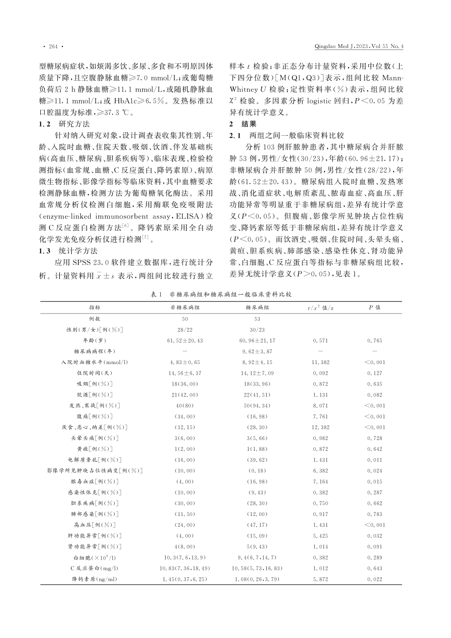 2型糖尿病伴肝脓肿临床表型及病原学现状分析.pdf_第3页