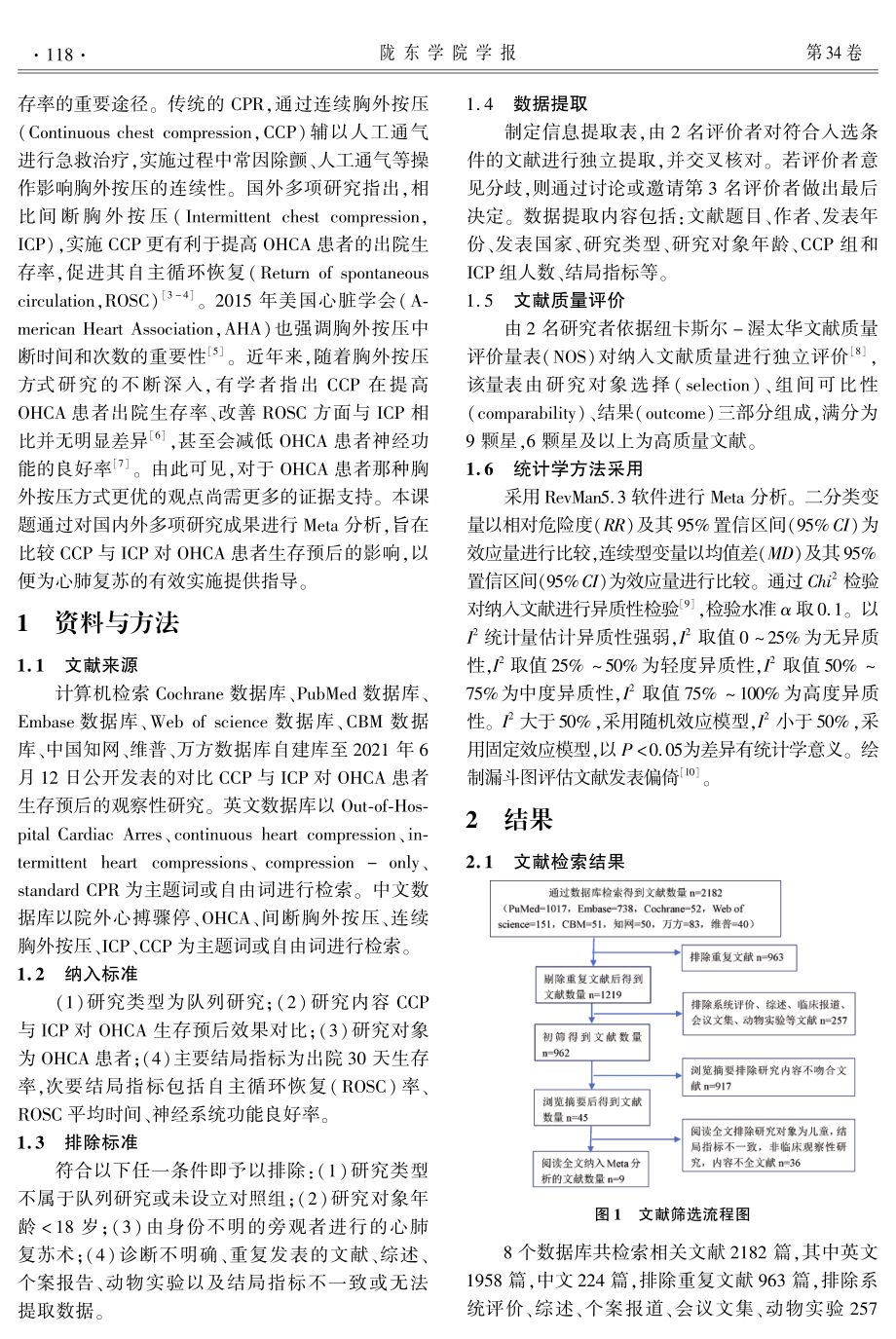 CCP与ICP对院外心搏骤停患者生存预后影响的Meta分析.pdf_第2页