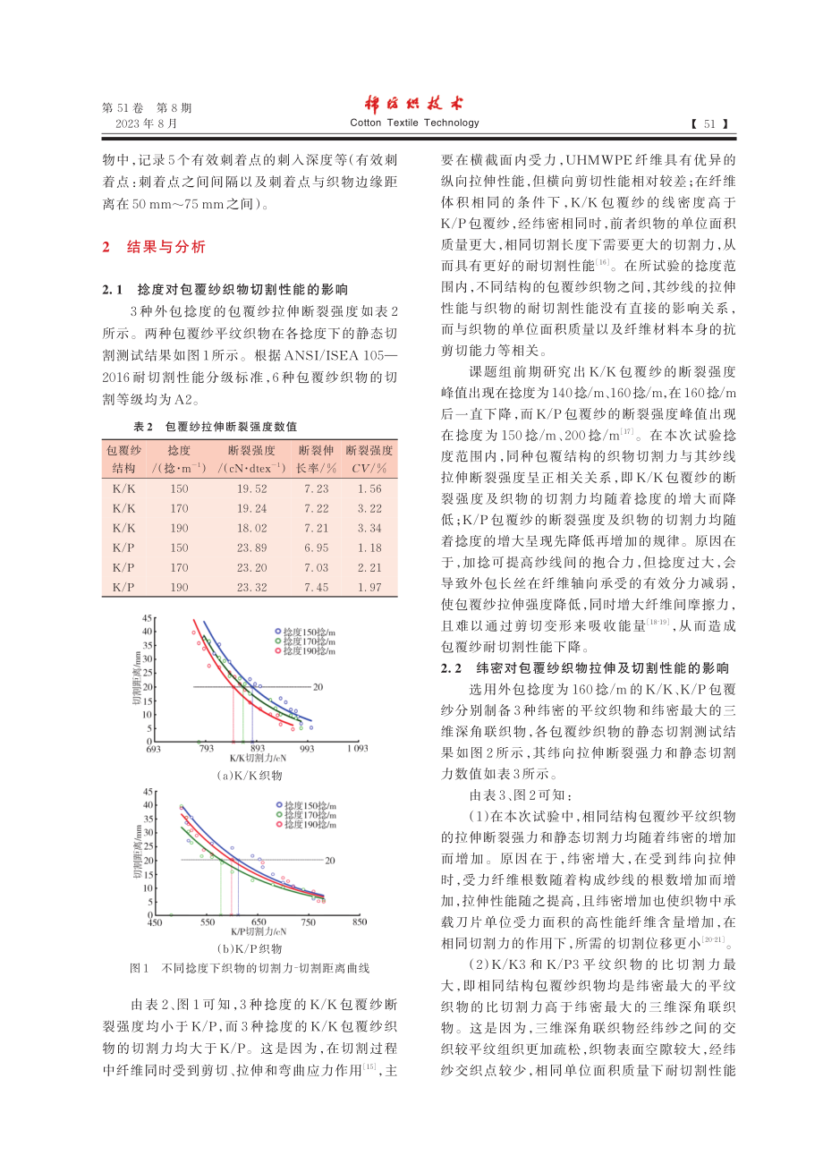 包覆纱织物的制备及防刺性能研究.pdf_第3页