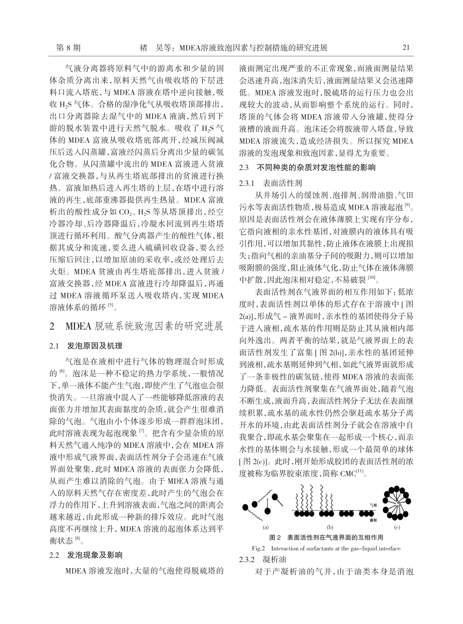 MDEA溶液致泡因素与控制措施的研究进展.pdf_第2页