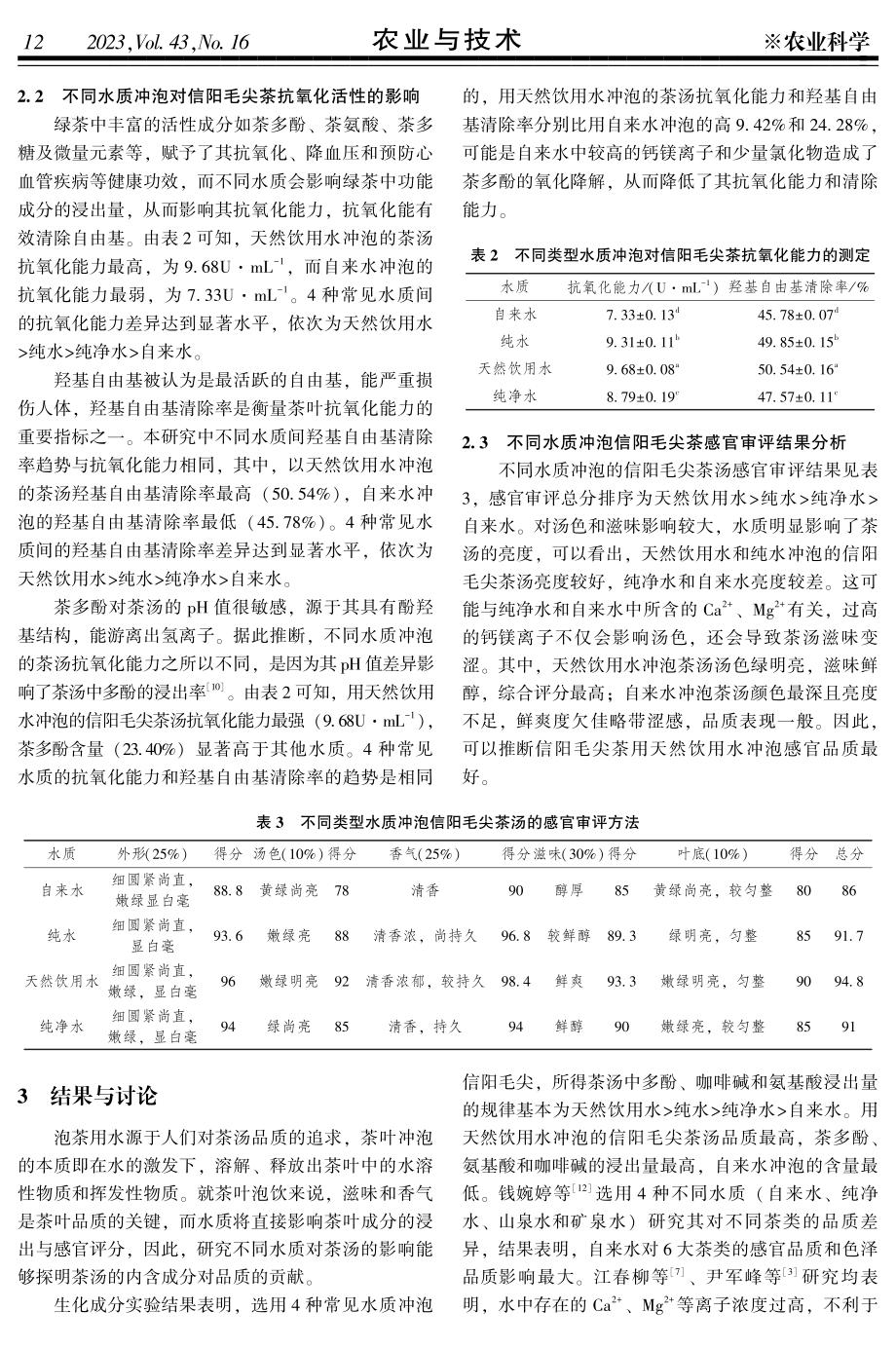 不同水质对信阳毛尖品质及其抗氧化性的影响.pdf_第3页